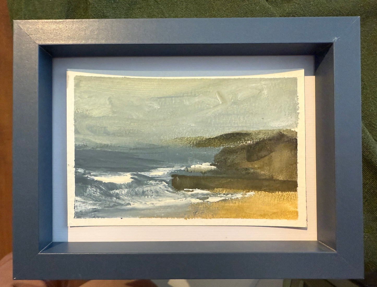 Porthleven original painting 5x7 inches framed
