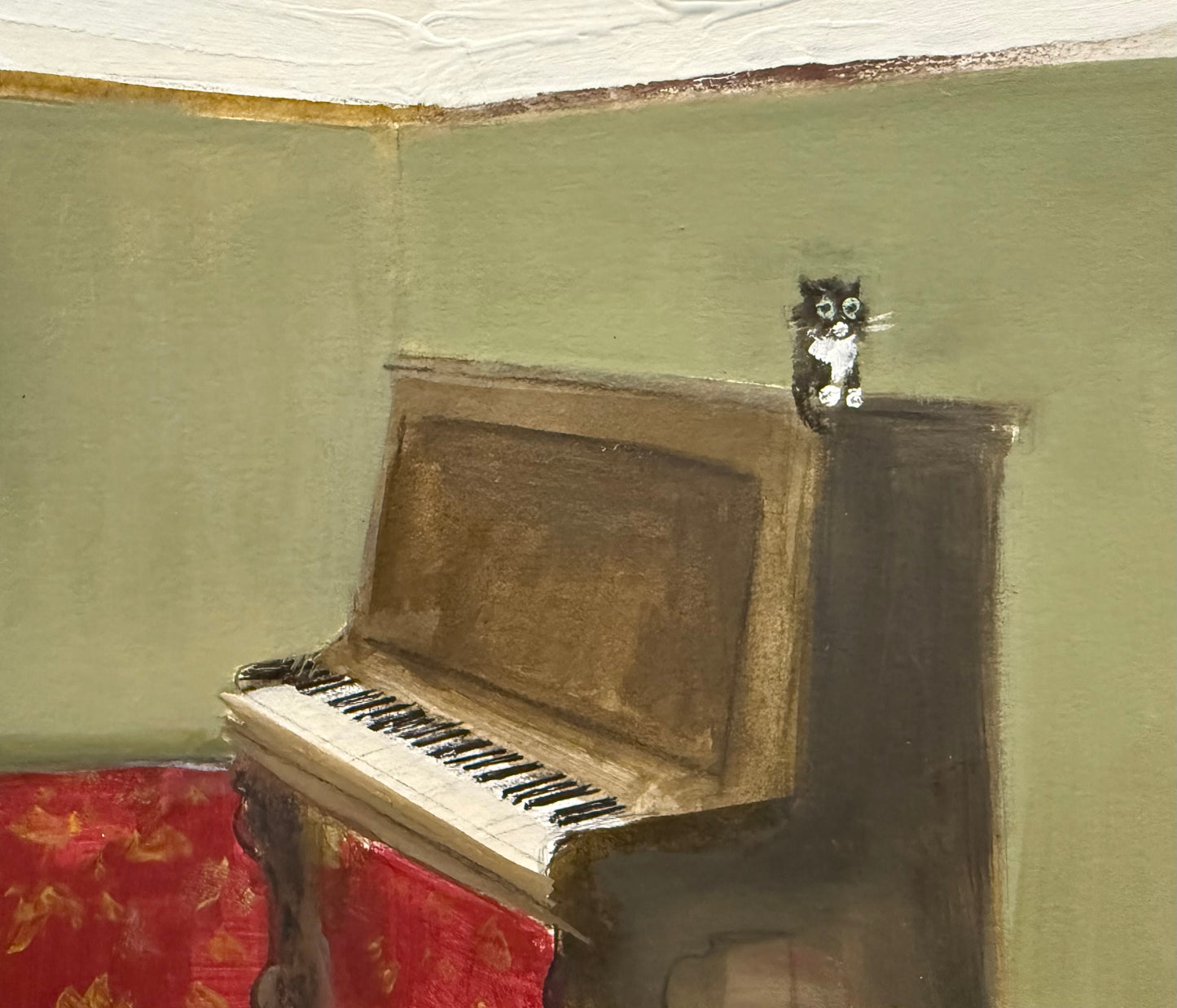 Howard Kevin on the piano