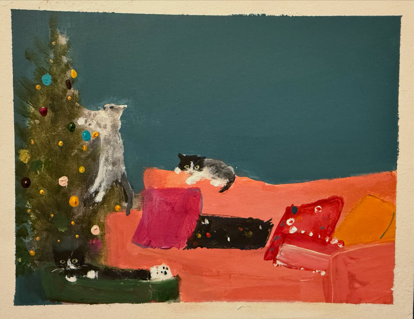 Christmas 2025 original painting by Sarah Evans