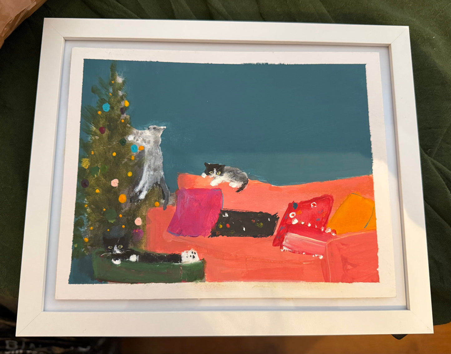 Christmas 2025 original painting by Sarah Evans