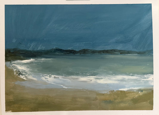 Criccieth Summer painting by Sarah evans