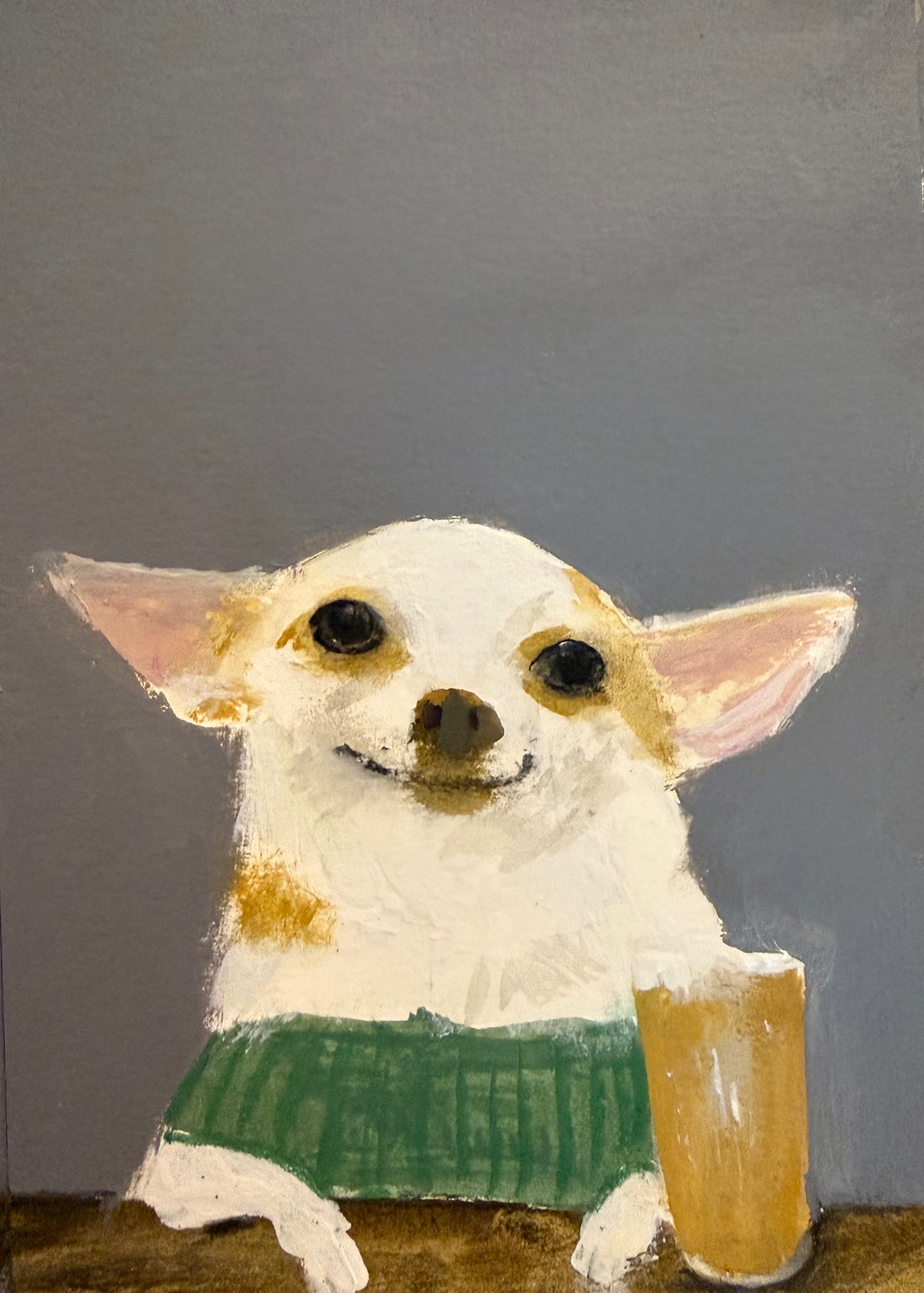 Chewy and his pint of Cider