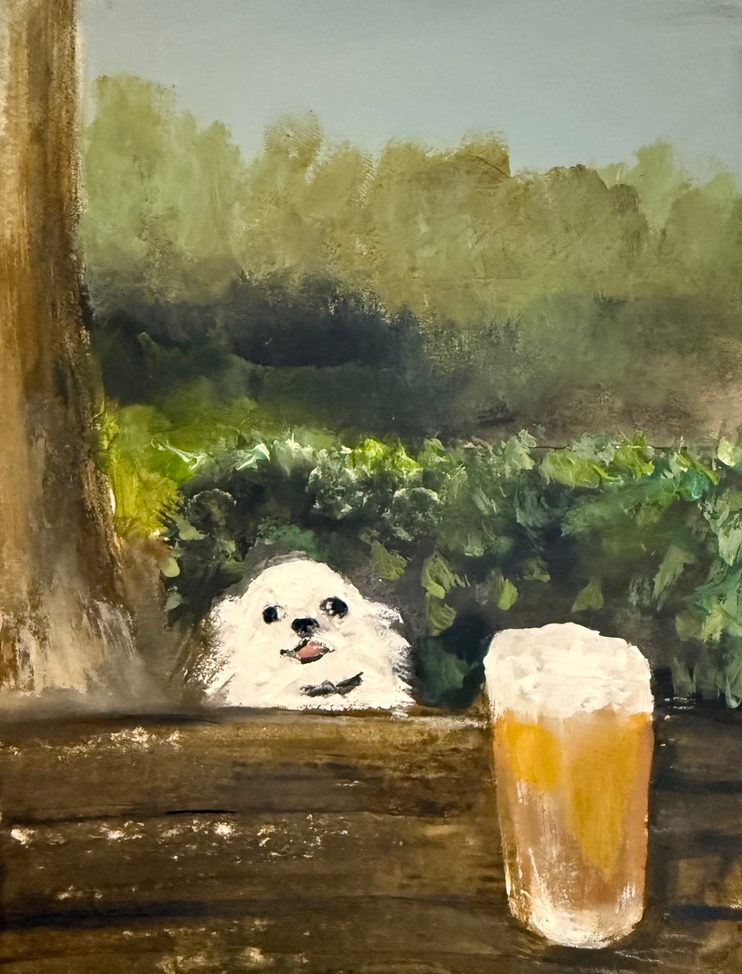 Allan in the beer garden original pay