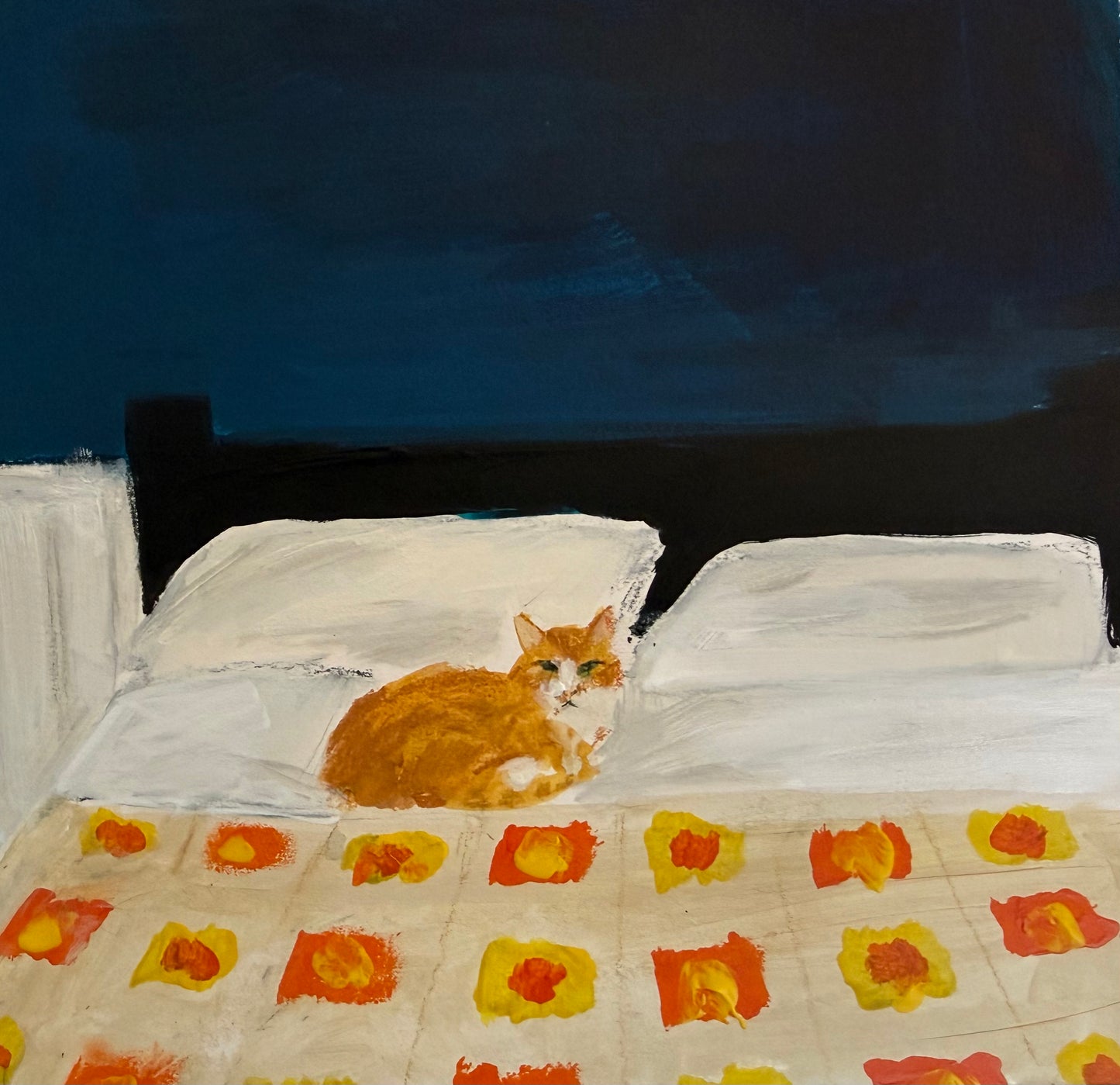 Ginger cat called Sven original painting