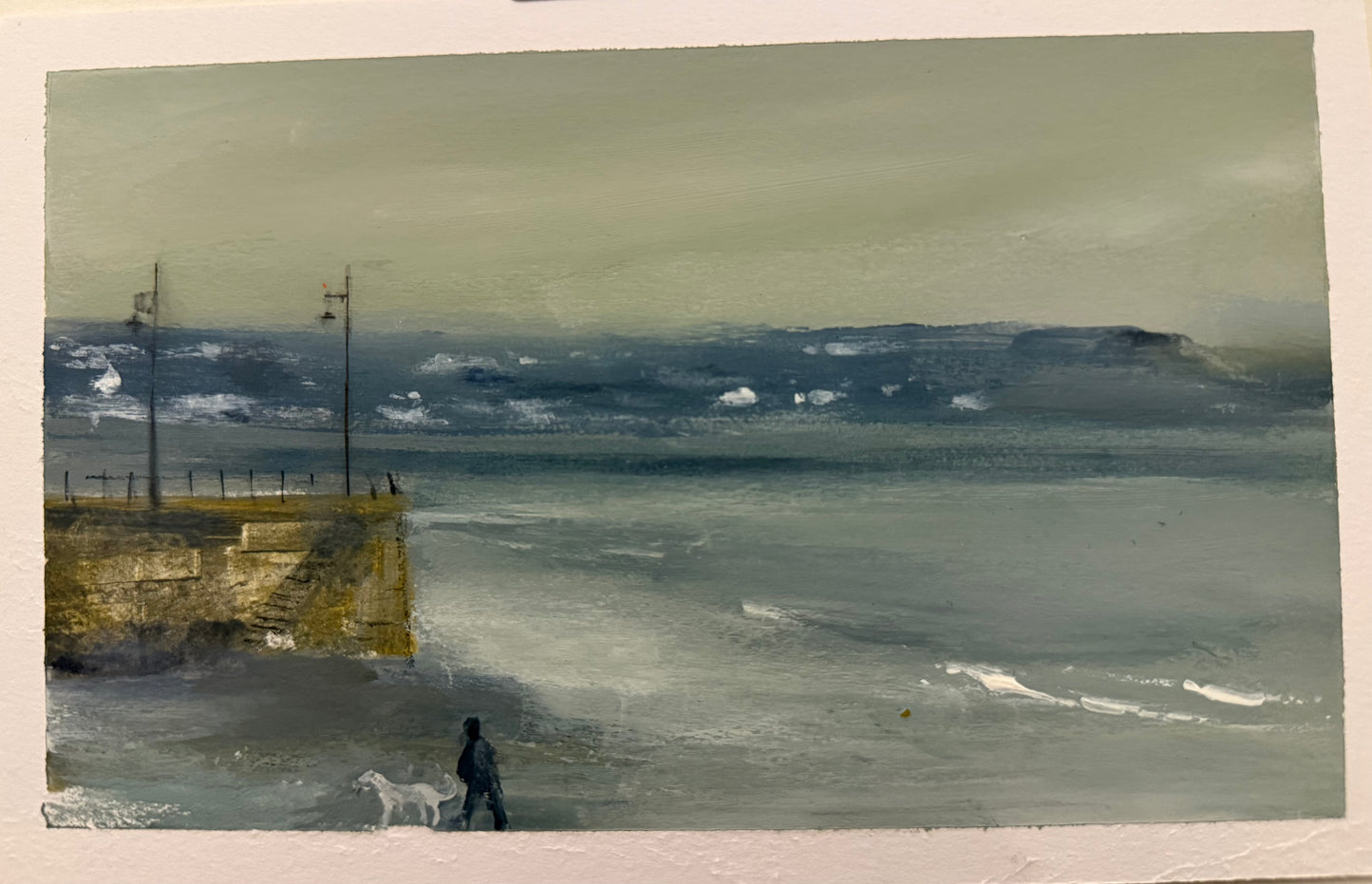 Mumbles Beach feb 2025 original painting