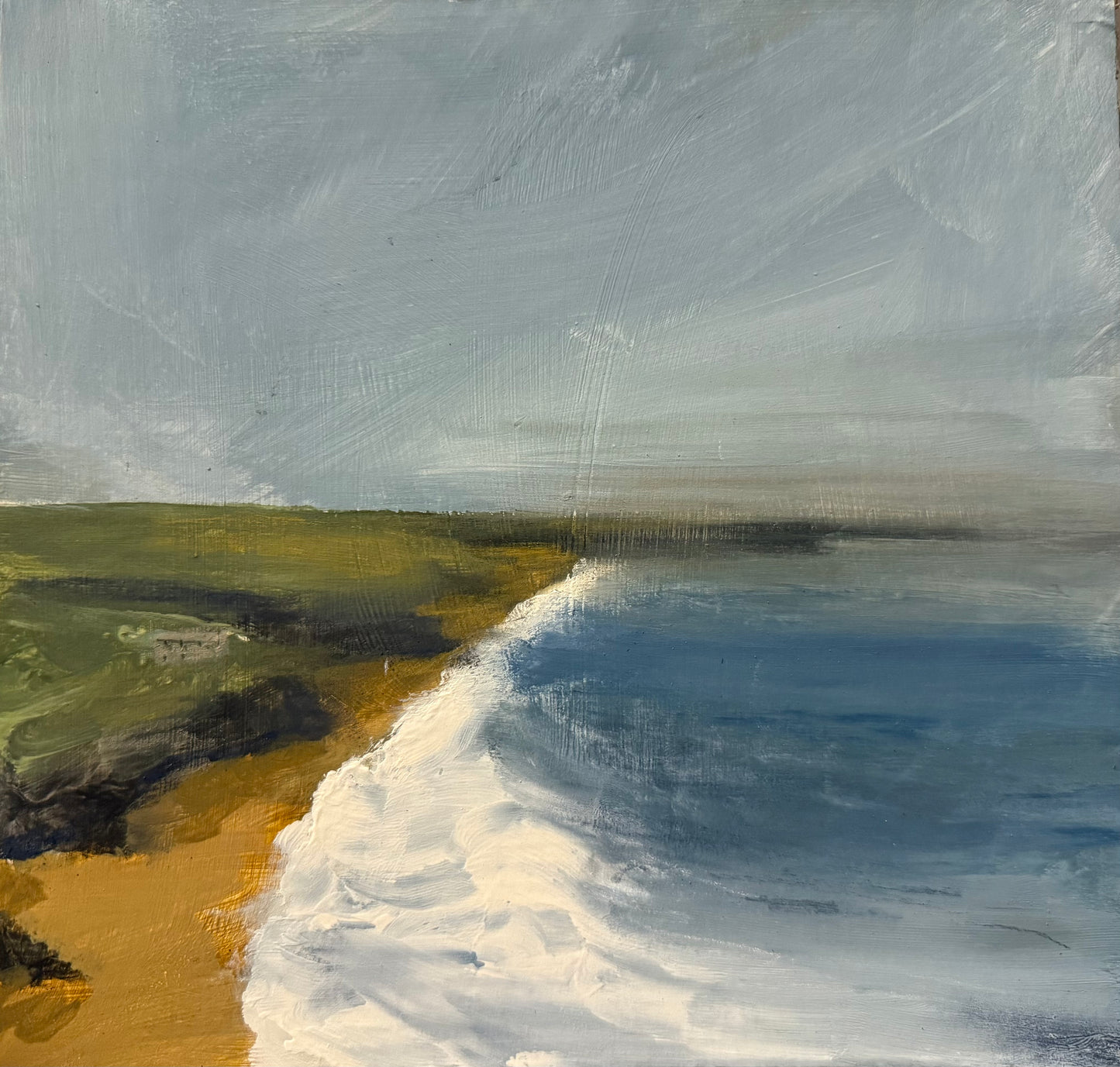 Loe Bar Porthleven acrylic on board -original painting framed