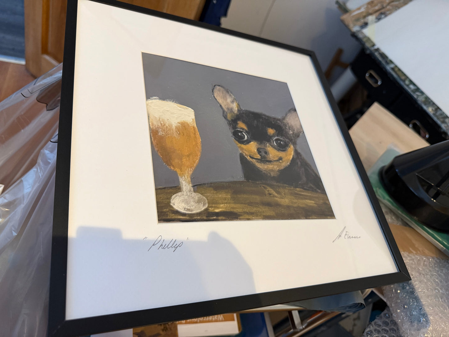 Framed Original painting of Phillip