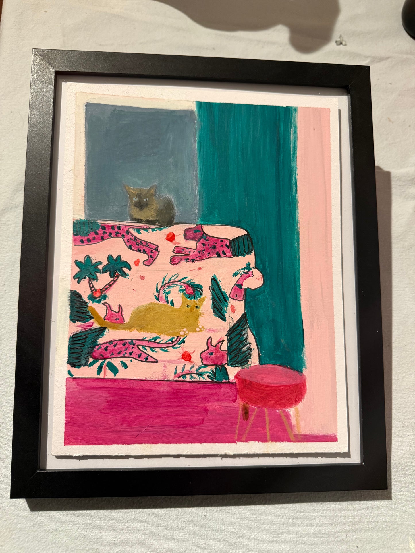 Original painting In memory of Colin The Red Burmese