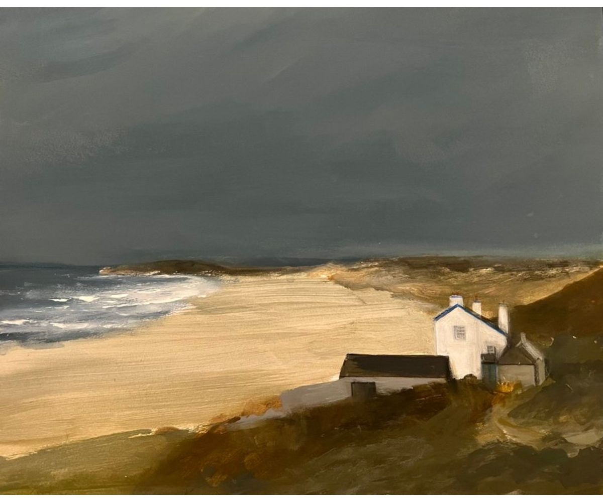 Rhossili Beach 2023 - the famous beach with buildings in the foreground