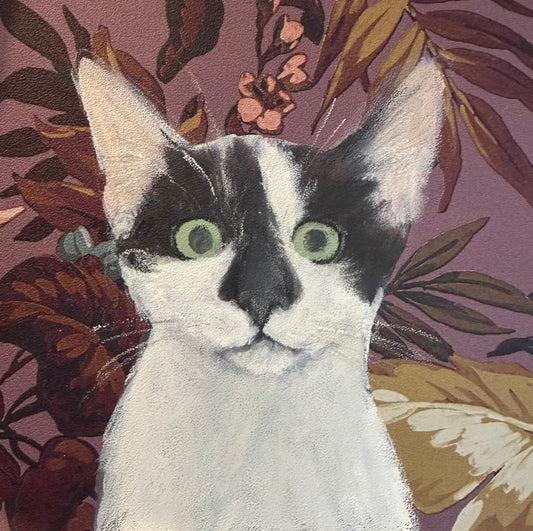 Guy- oil on paper by Sarah evans