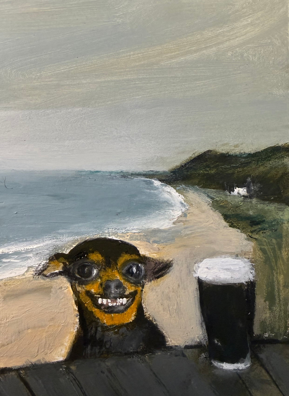 Basil at Rhossili Print