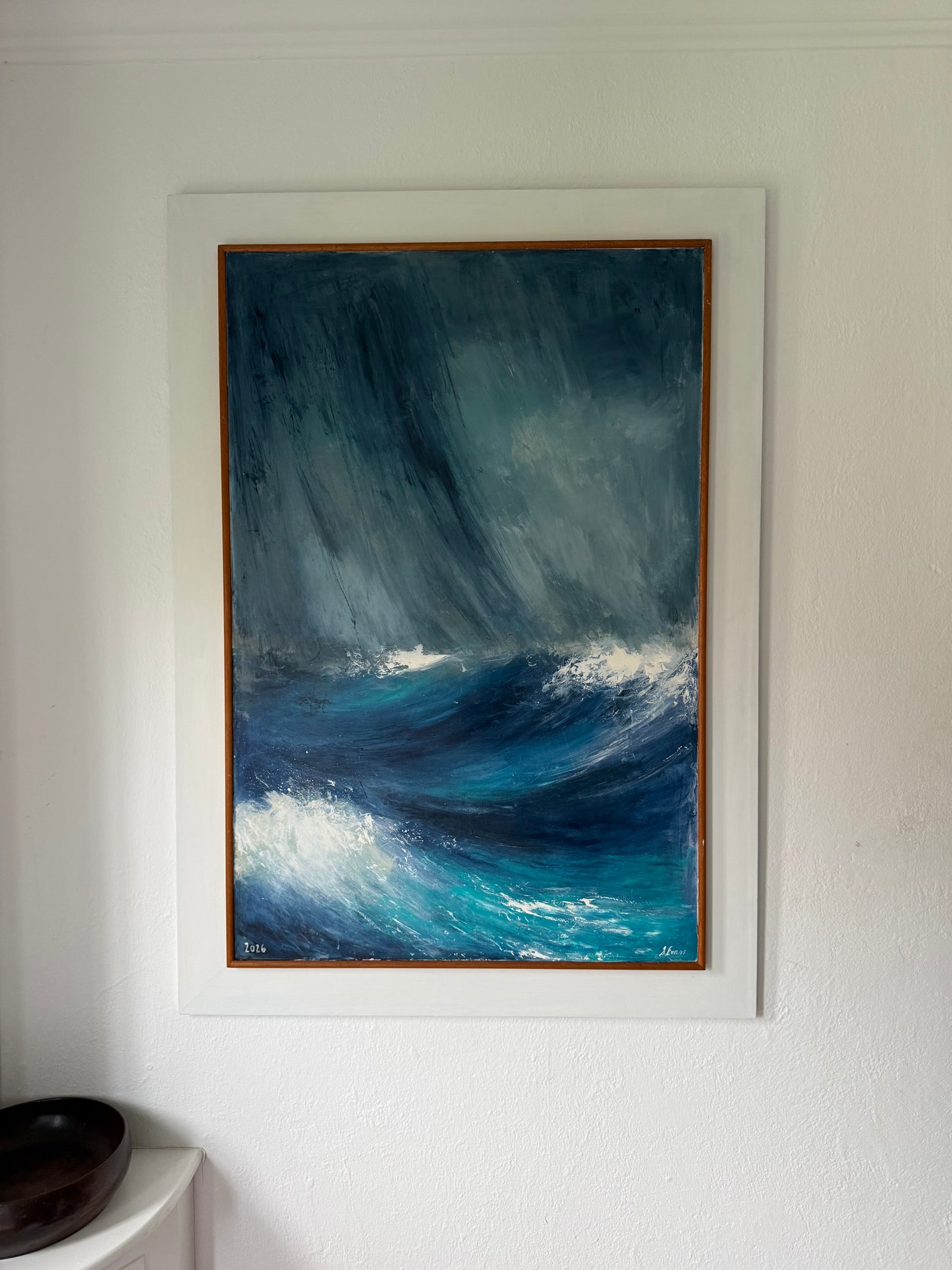 Atlantic Ocean the storm will pass original painting