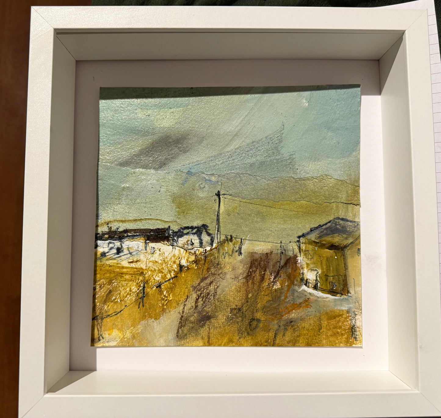 Hirwaun concrete road original painting on paper