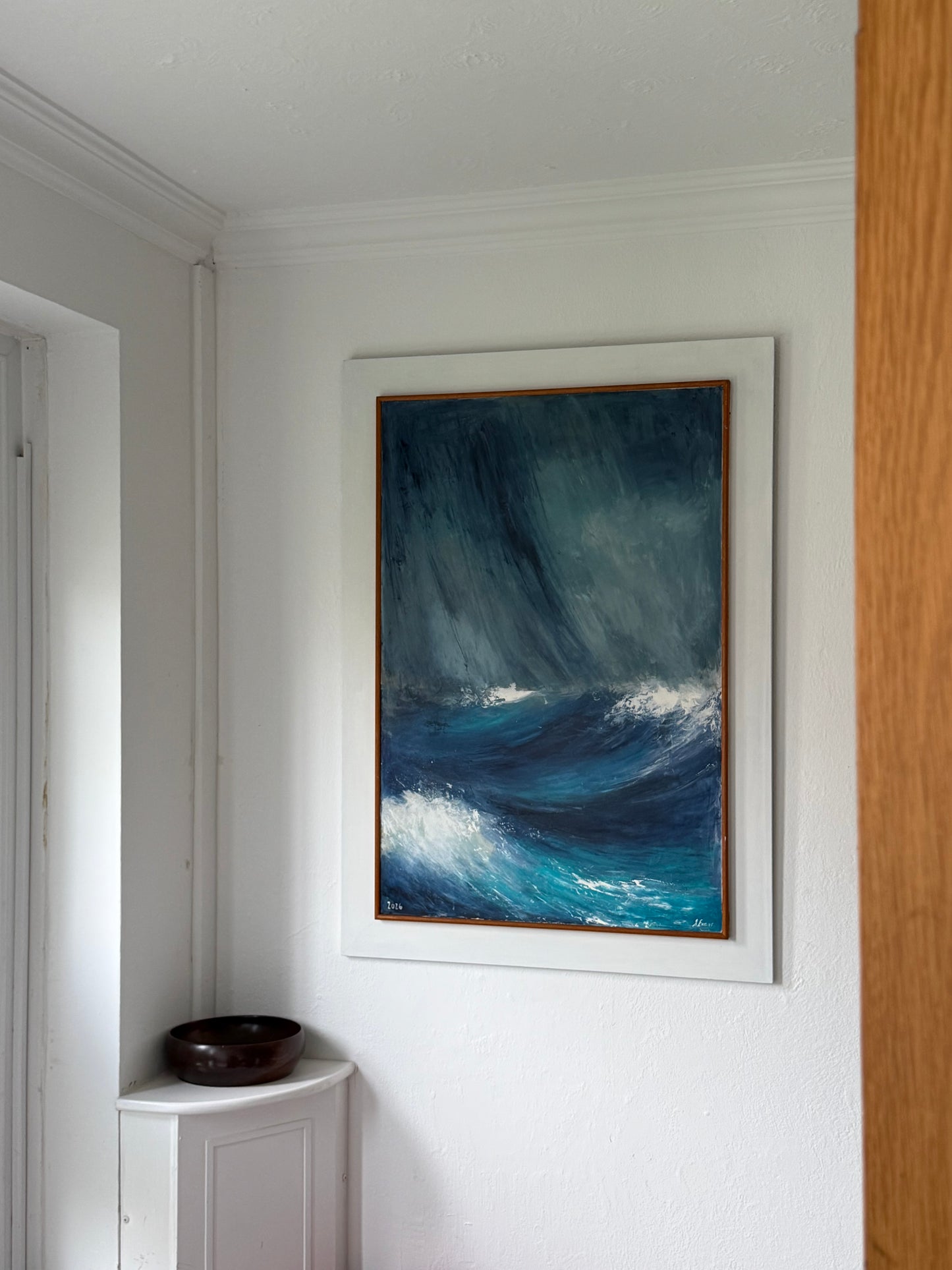 Atlantic Ocean the storm will pass original painting