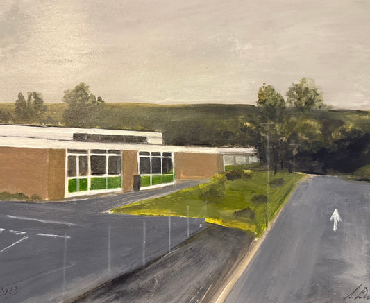 Hirwaun Junior School 1982-1986 original painting