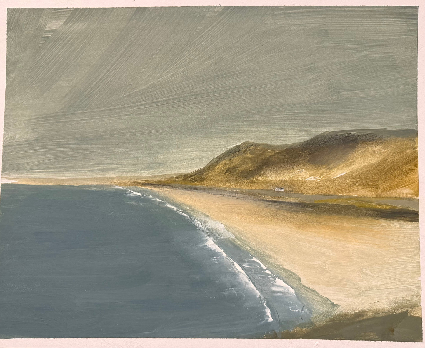 Rhossili original painting by Sarah evans