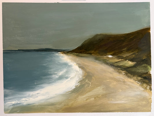 Rhossili  original painting by Sarah evans