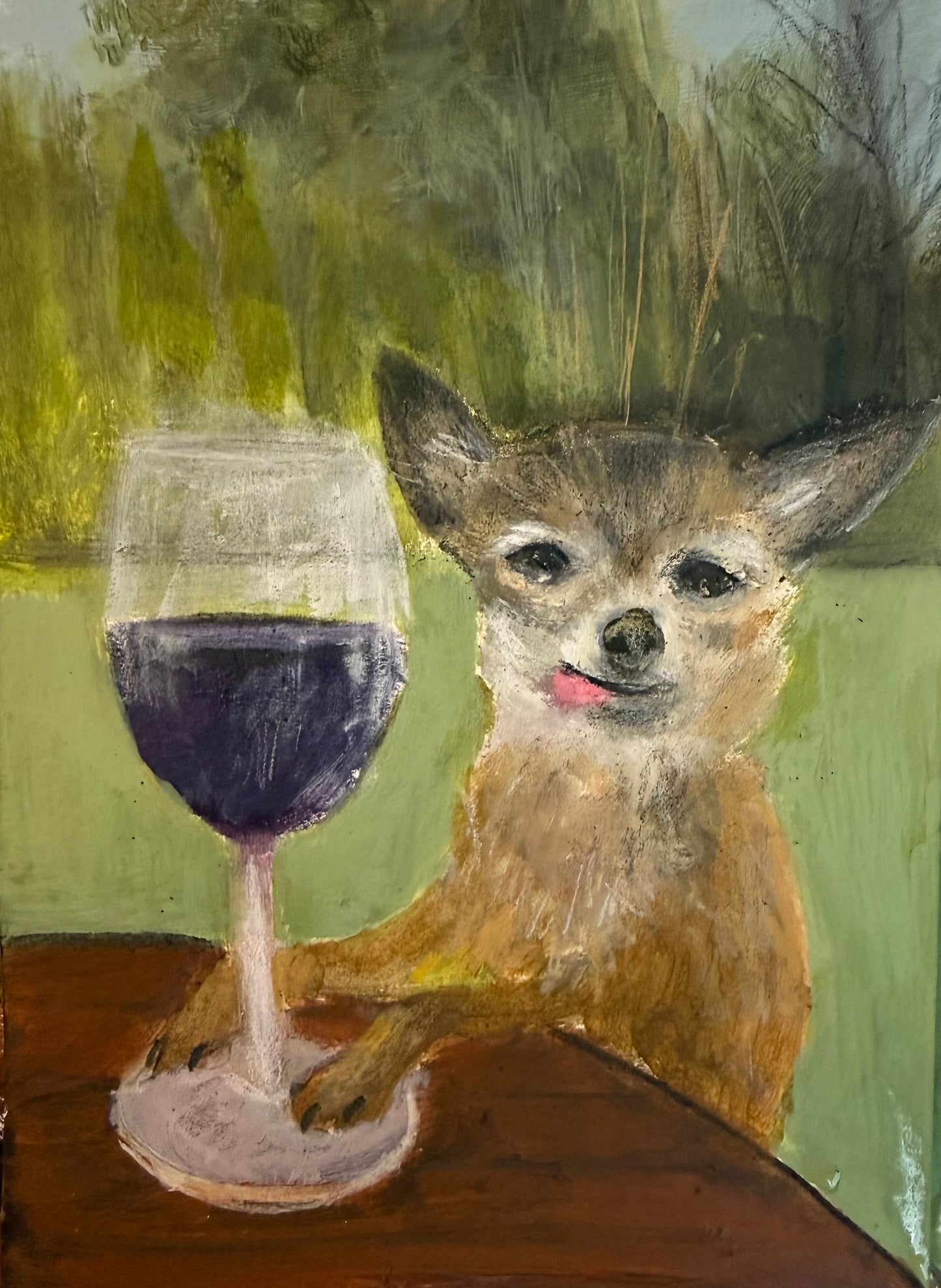 Commissions - cat or dog in beer garden
