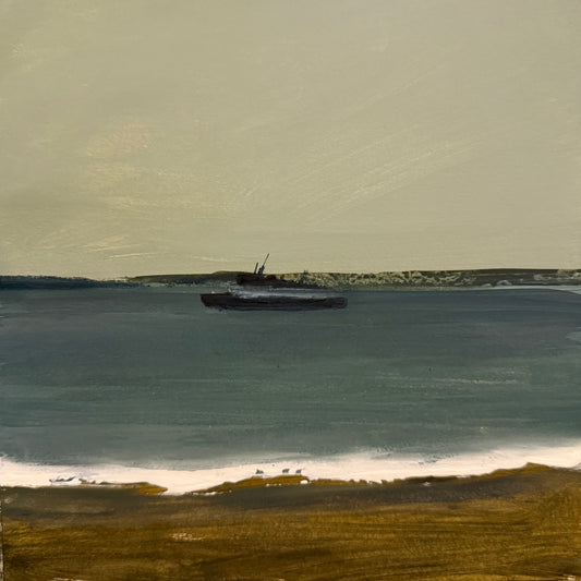 Ship passing by southsea 1983
