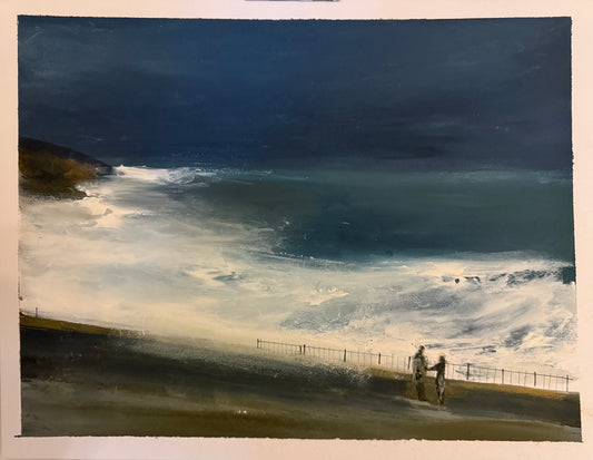 Watching The Storm Chesil Beach