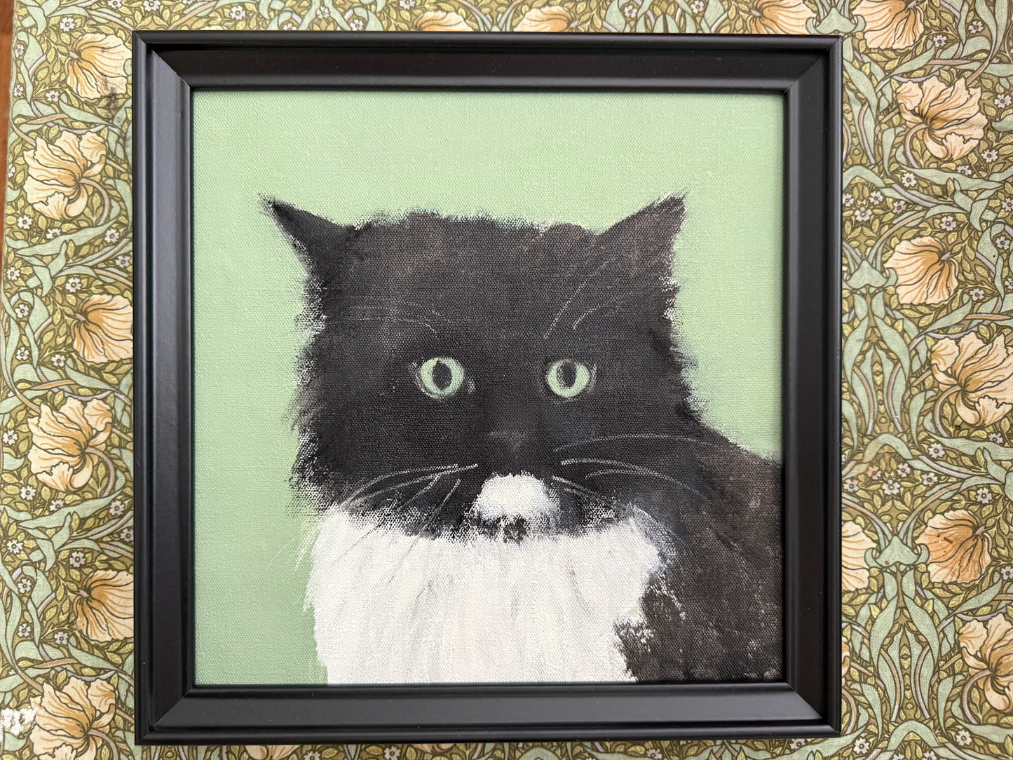 Howard’s first portrait  -oil on  canvas by Sarah evans