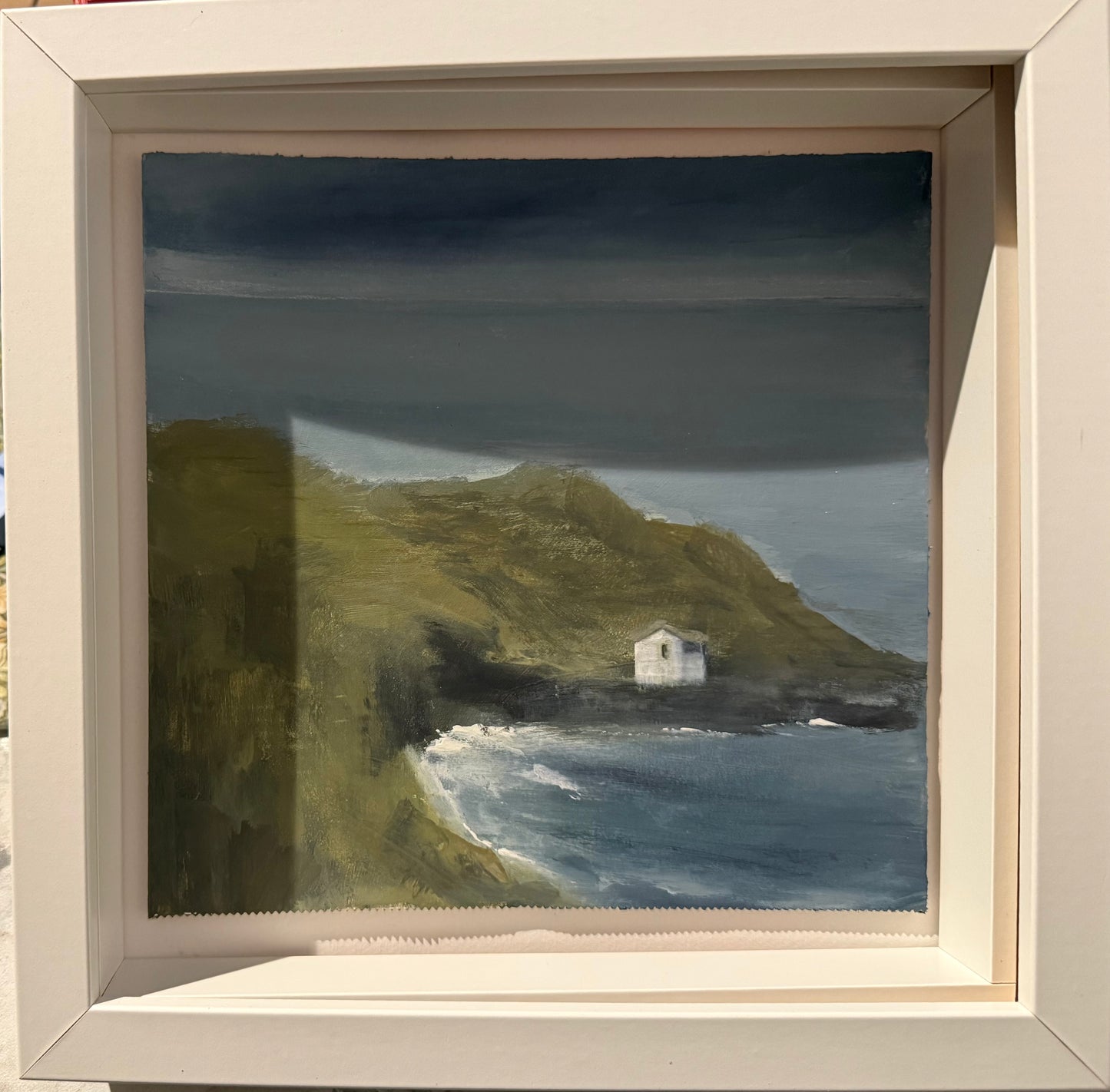 Loe Bar Porthleven acrylic on board -original painting framed
