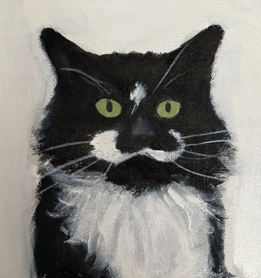 Flash Evans - oil on paper