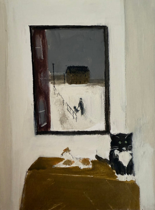 Original painting of Howard hiding