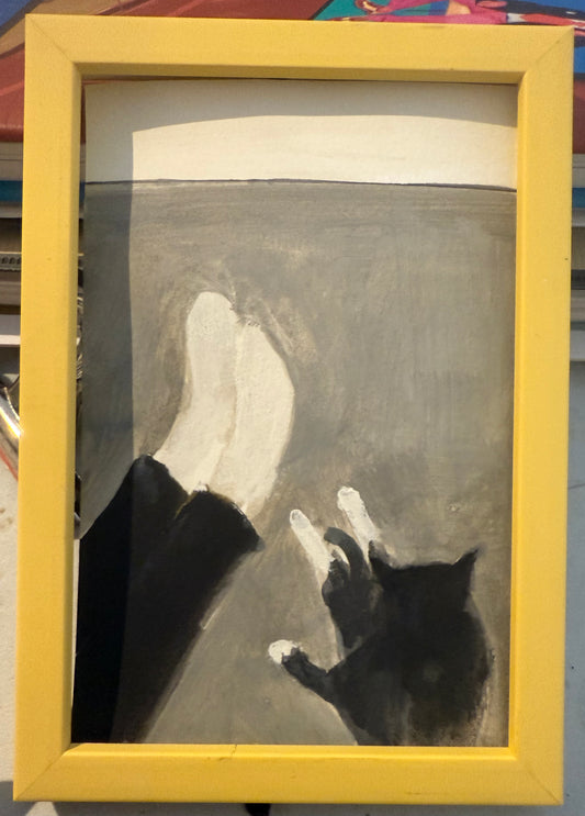 Original painting Barry and his white socks