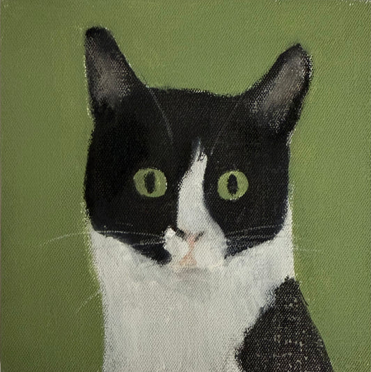 Pedro original painting on board by Sarah evans