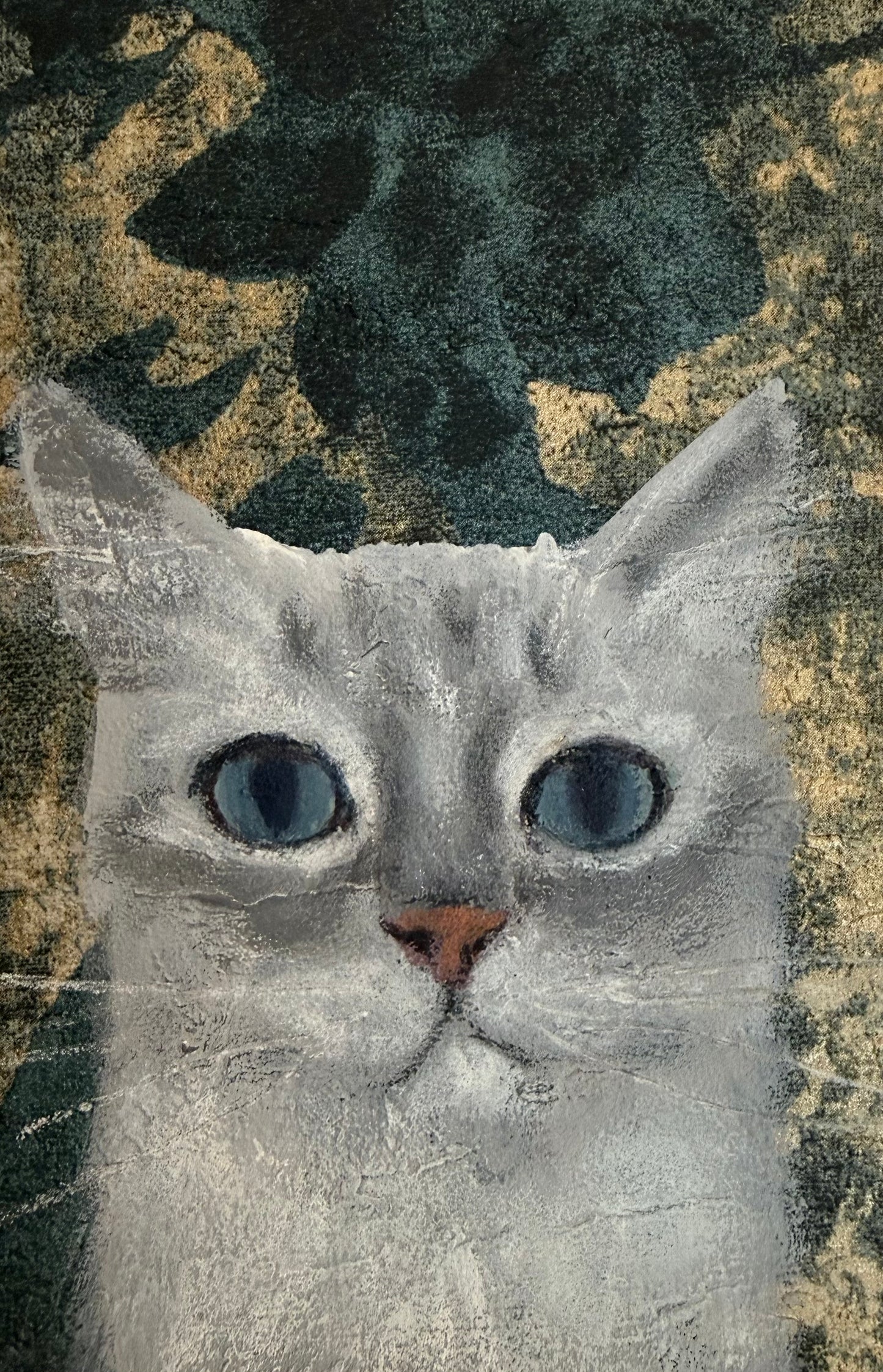 Sissy evans original painting in a gold frame