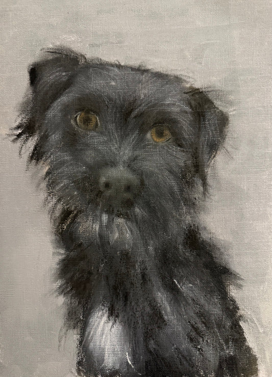 Rex original painting oil on canvas framed
