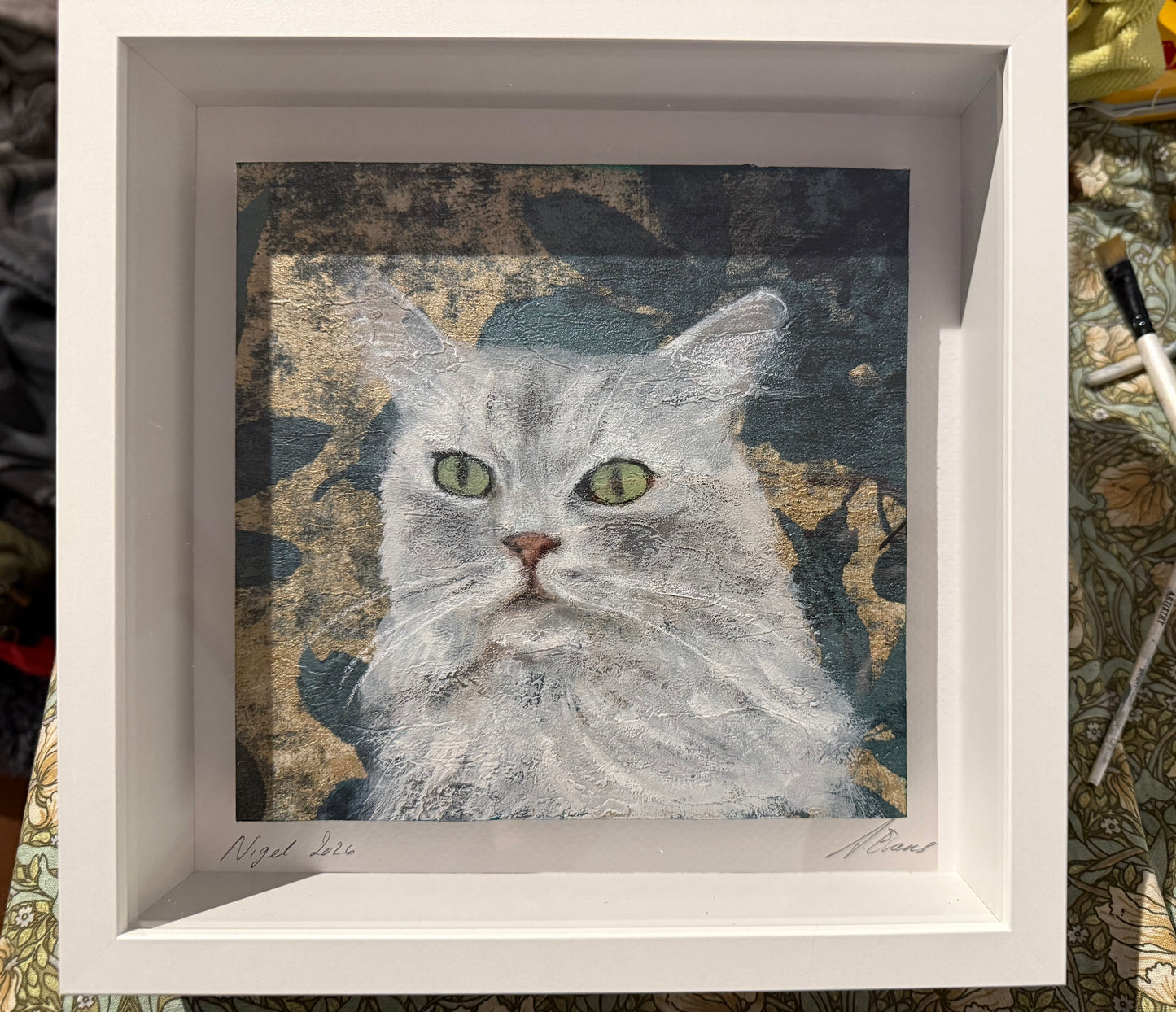 Commissions - oil on paper framed