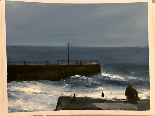 Waiting For Fish Porthleven