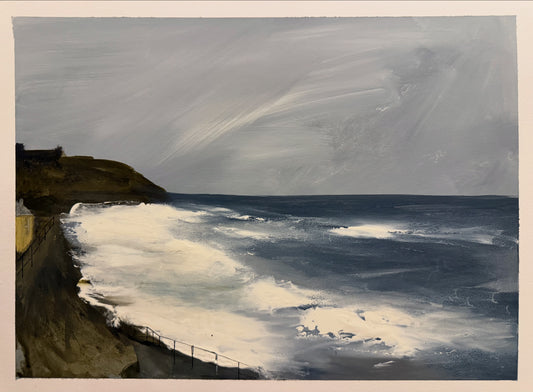 Criccieth storm Francis original painting