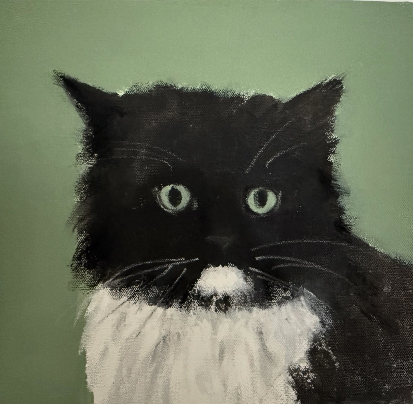 Howard’s first portrait  -oil on  canvas by Sarah evans