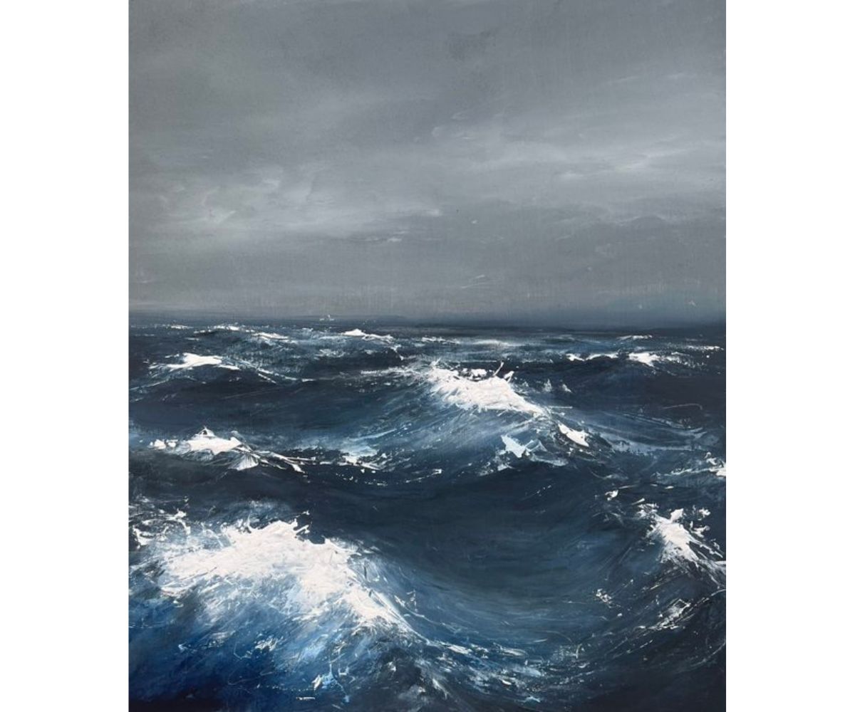 Irish Sea painting 2 A moody Irish seascape